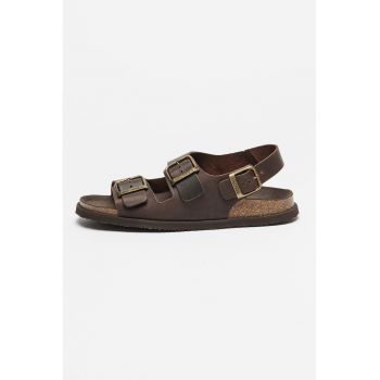 Sandale de piele cu design cu catarama Gaston
