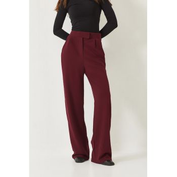 Pantaloni eleganti cu croiala ampla