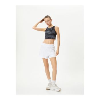 Top crop cu aspect tie-dye 33931