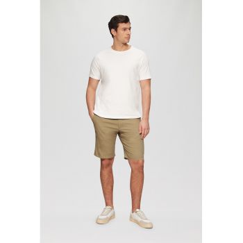 Bermude chino cu model uni