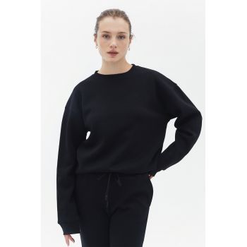 Bluza de trening din amestec de bumbac cu croiala lejera