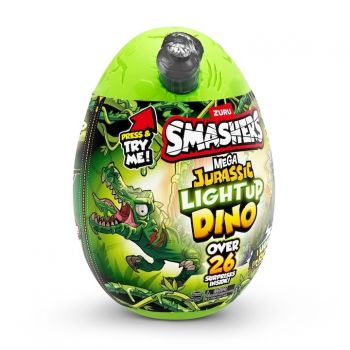 Figurina surpriza Smashers - Mega Jurassic, Light-Up Dino!