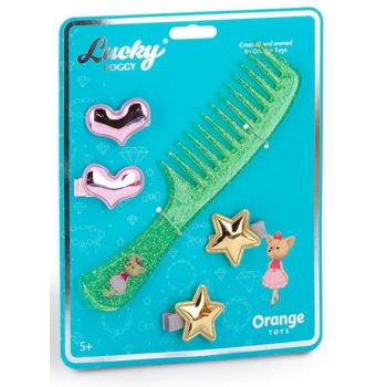 Lucky Doggy Hair Accessories Green Brush (ot-lda5006)