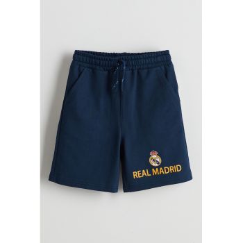 Pantaloni scurti din amestec de bumbac cu talie ajustabila
