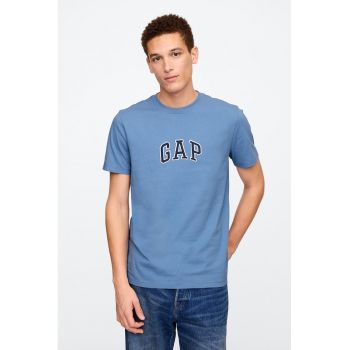 Tricou de bumbac cu logo brodat