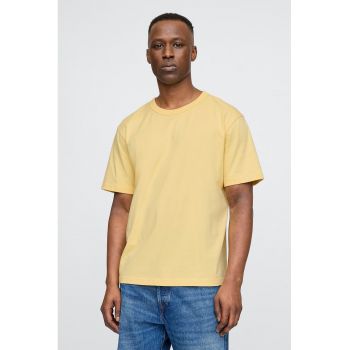 Tricou din bumbac cu decolteu la baza gatului Original