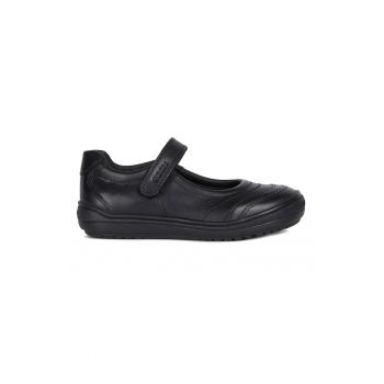 Balerini de piele cu velcro