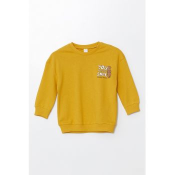 Bluza de trening cu maneci cazute si decolteu la baza gatului
