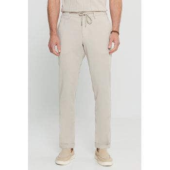 Pantaloni cu snur de ajustare in talie