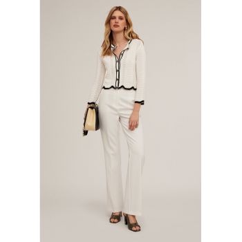 Pantaloni eleganti cu talie inalta