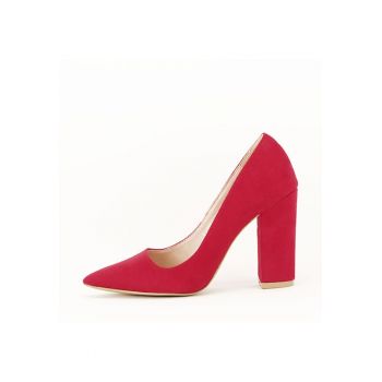 Pantofi cu toc rosii Leila 02 6249