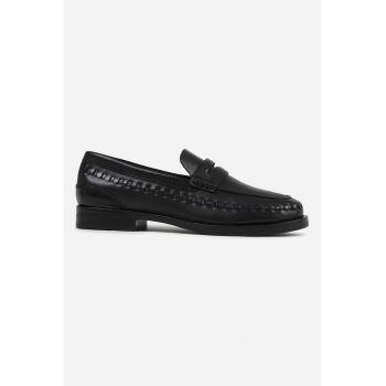 Pantofi loafer din piele cu detalii texturate