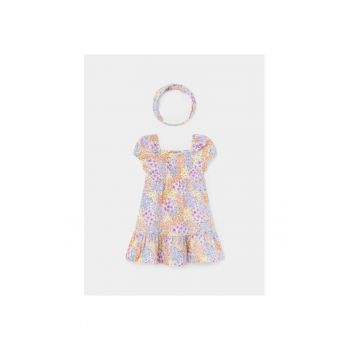 Rochie fete -  12921 - Multicolor - Bumbac