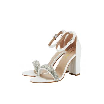 Sandale albe elegante 212-38 130 12781