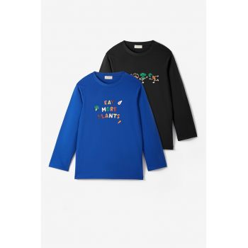 Set de bluze din bumbac - 2 piese