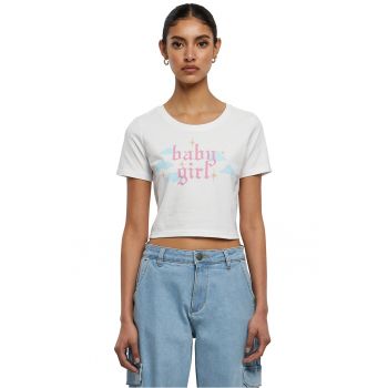 Tricou crop unisex cu imprimeu text