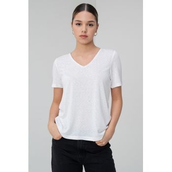 Tricou cu decolteu in V Balga