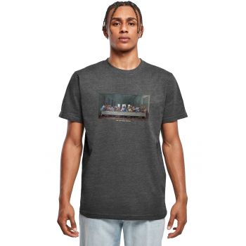 Tricou cu decolteu la baza gatului si model grafic