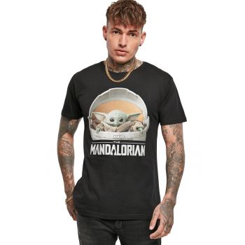 Tricou cu imprimeu si decolteu la baza gatului