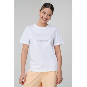 Tricou de bumbac organic cu strasuri