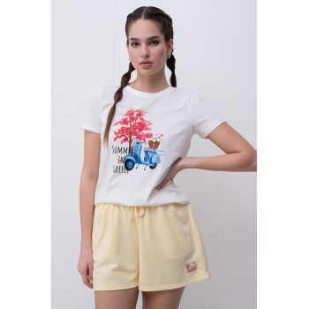 Tricou de bumbac organic de bumbac Siane