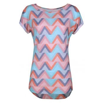 Tricou  Leila - Albastru/Roz - Femei -