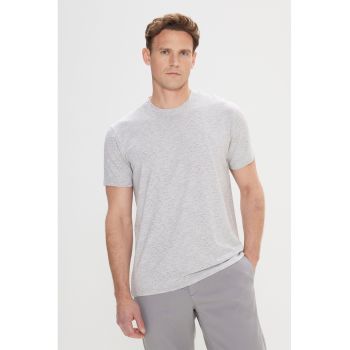 Tricou slim fit din amestec de modal