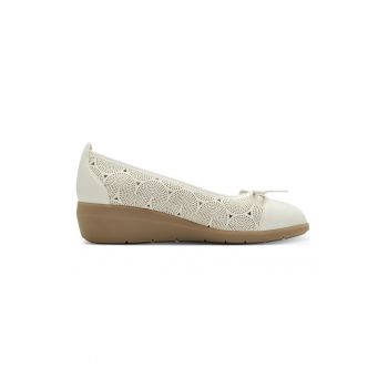 Balerini flatform de piele ecologica