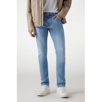 Blugi slim fit de denim de firma originali