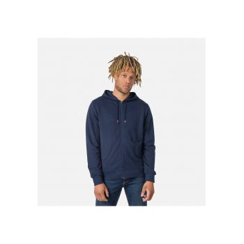 Bluza barbati  Logo sweat cu fermoar si gluga - albastru inchis