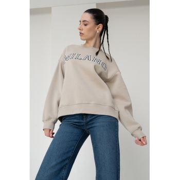 Bluza de trening cu imprimeu text