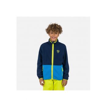 Bluza sport  Alltrack fleece - cu fermoar - pentru juniori - albastru inchis
