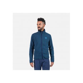 Bluza sport  Strawpile fleece - cu fermoar - pentru barbati - albastru inchis