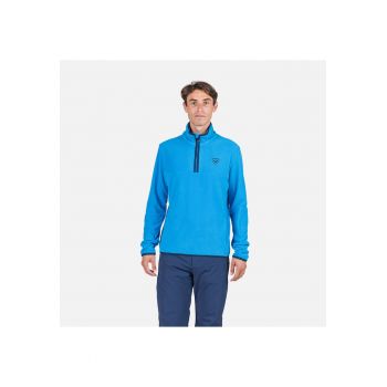 Bluza sport  Strawpile fleece - cu fermoar - pentru barbati - albastru marin
