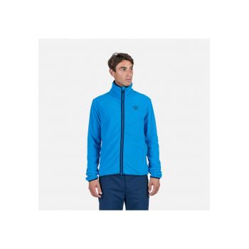 Bluza sport  Strawpile fleece - cu fermoar - pentru barbati - albastru