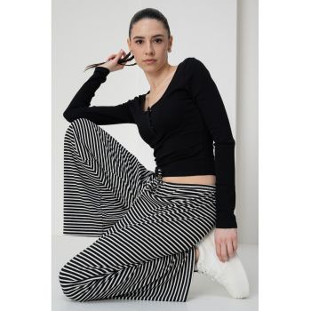 Bluza uni cu decolteu rotund