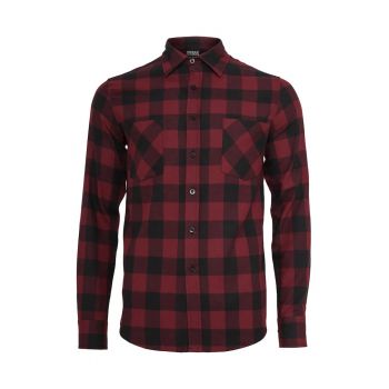 Camasa regular-fit din flanel cu model in carouri ieftina