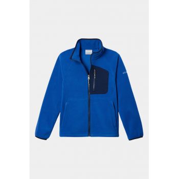 Jacheta din fleece cu fermoar si maneci raglan Fast Trek IV