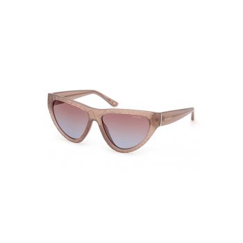 Ochelari de soare cat-eye cu logo