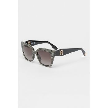 Ochelari de soare cat-eye cu logo