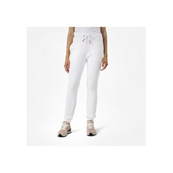 Pantaloni dama  Logo trening - alb