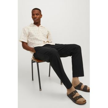 Pantaloni relaxed fit cu buzunare laterale