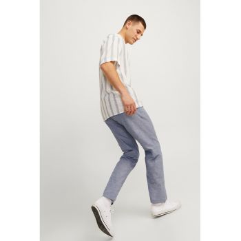 Pantaloni relaxed fit cu buzunare laterale