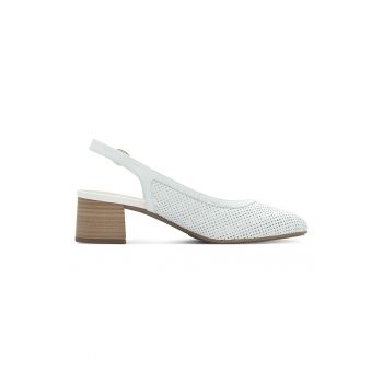 Pantofi de piele cu aspect perforat