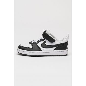 Pantofi sport de piele ecologica cu velcro Court Borough