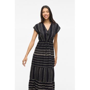 Rochie din bumbac organic cu model etnic