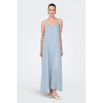 Rochie maxi din lyocell cu decolteu in V Charis