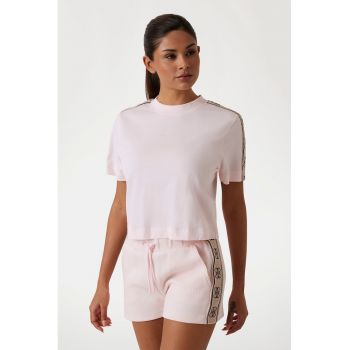 Tricou crop de bumbac - pentru antrenament