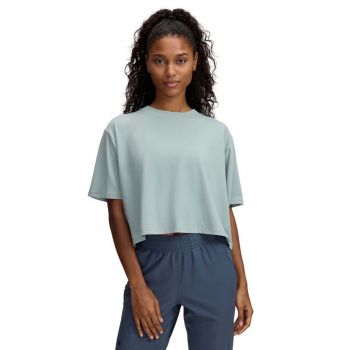 Tricou crop din amestec de bumbac Rival