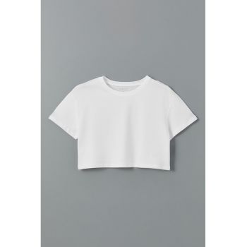 Tricou crop din bumbac